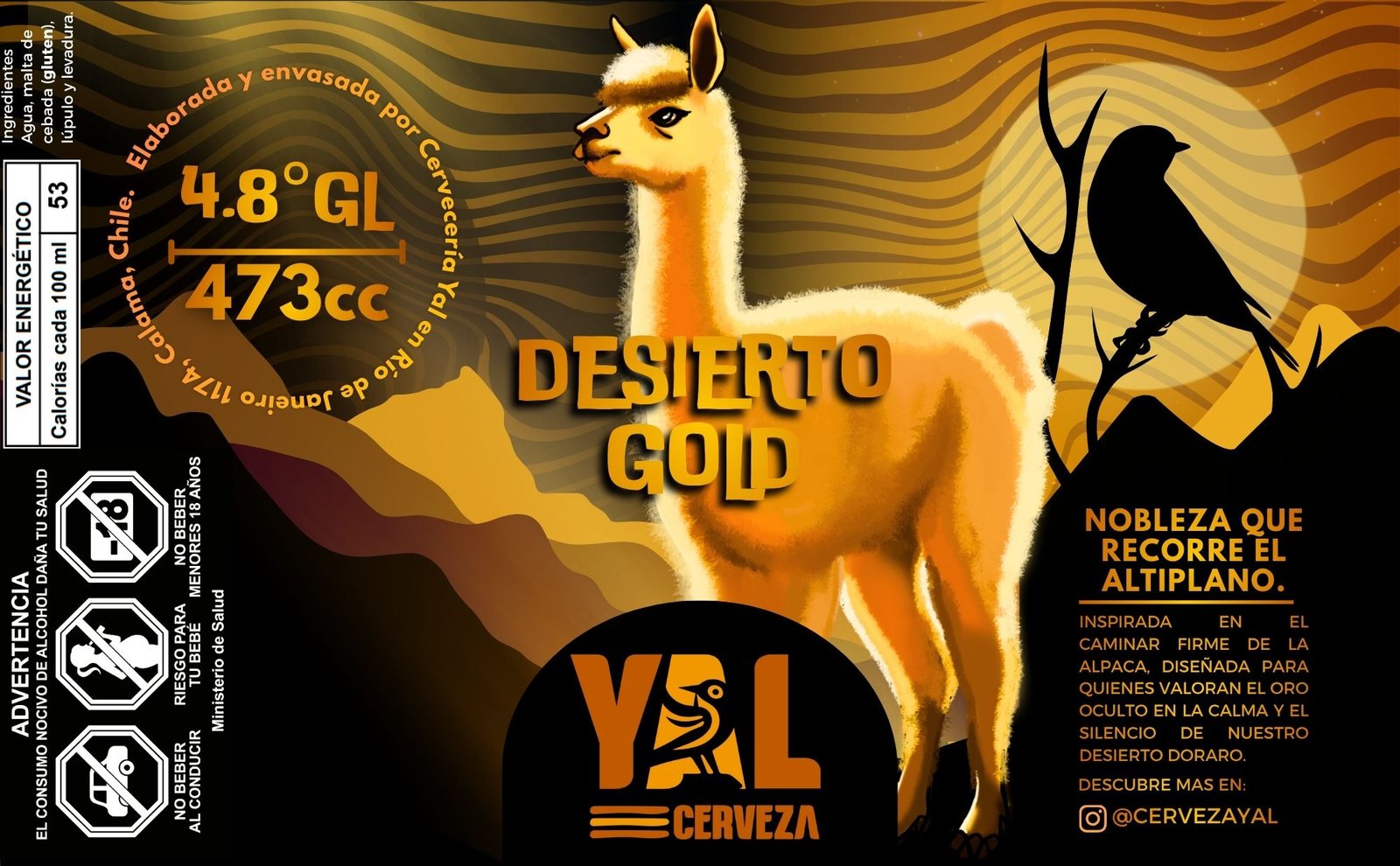 Etiqueta Cerveza YAL